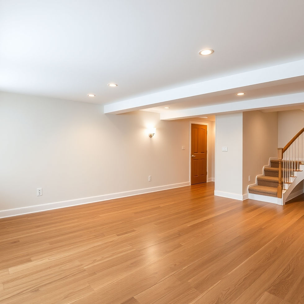 A high-end clean, simple, unfurnished basement with oak floors.jpg