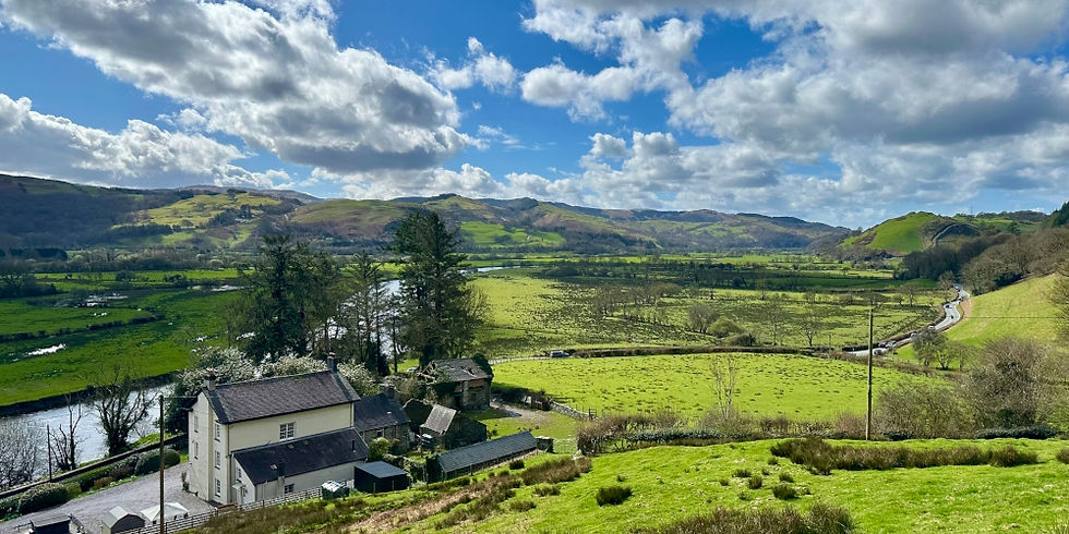 Views across the River Dyfi near Machynlleth