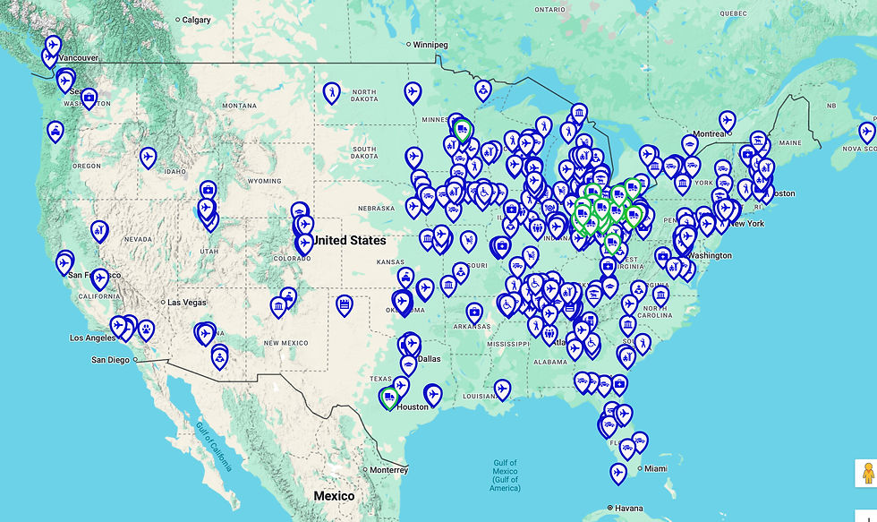 Universal Changing Table Map