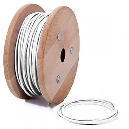 2C-WHT(สายไฟวินเทจบุผ้าสีขาว)