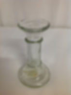 CH015 Short Glass 1 Candle Holders (2)