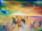 Miniaturbild: Der Ruf der Wildpferde - veredelter Druck 60x80cm
