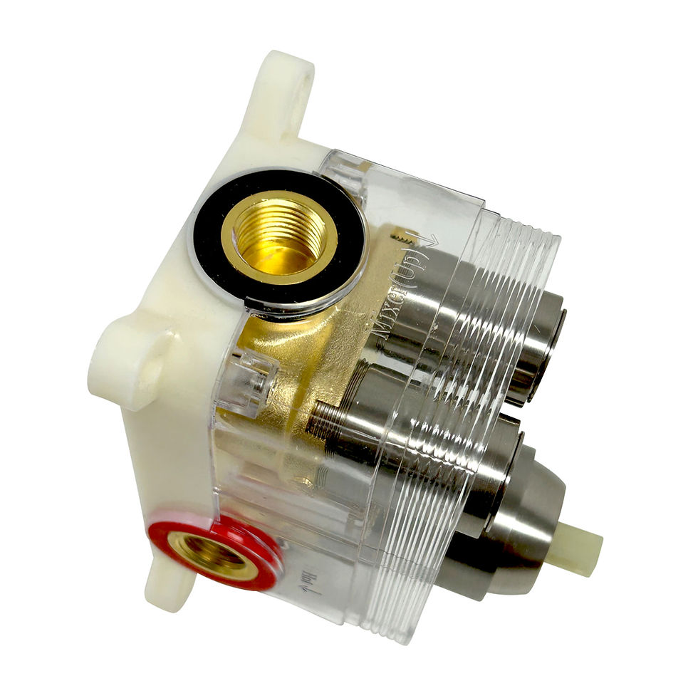 Thumbnail: Ultimate push button shower combo valve - brushed nickel top 2
