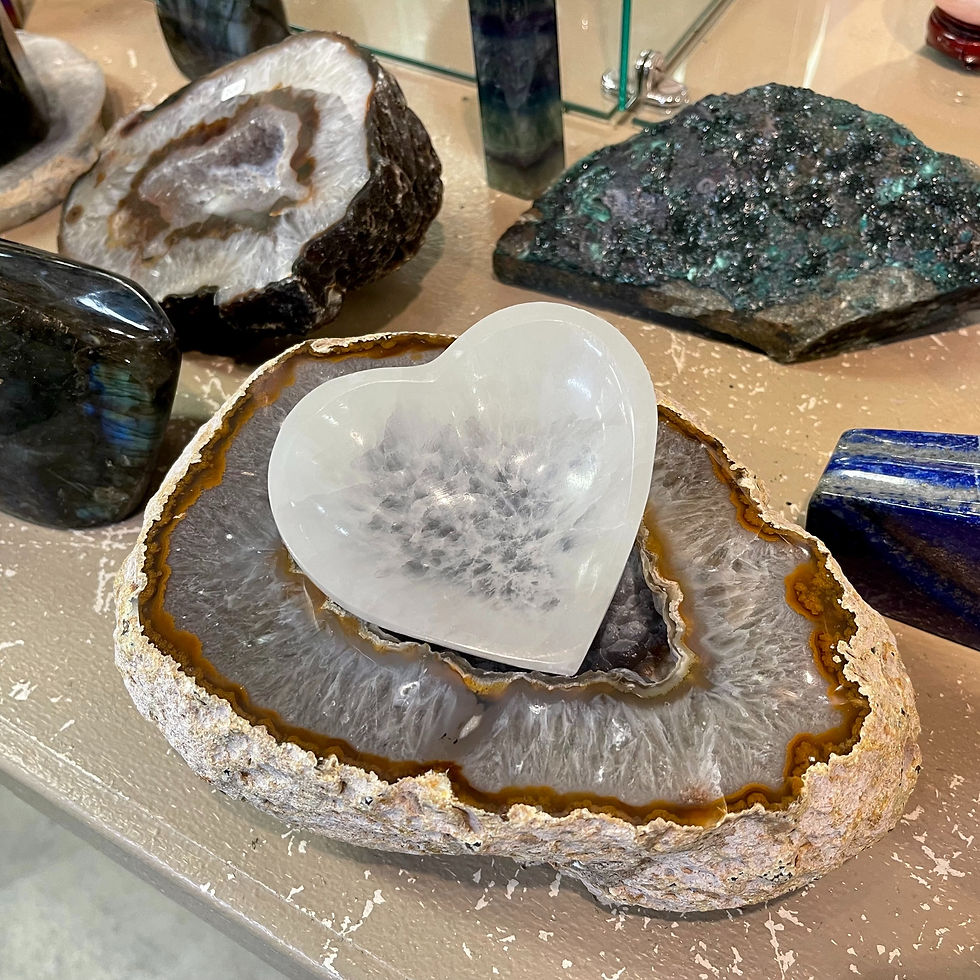 Selenite Heart Bowl Small 10cm