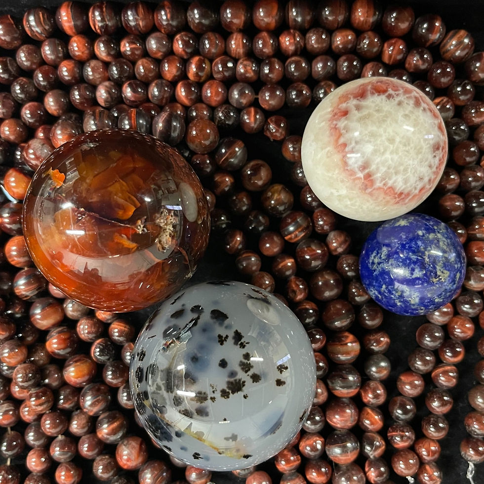 Thumbnail: Red Tiger's Eye Bead Strand