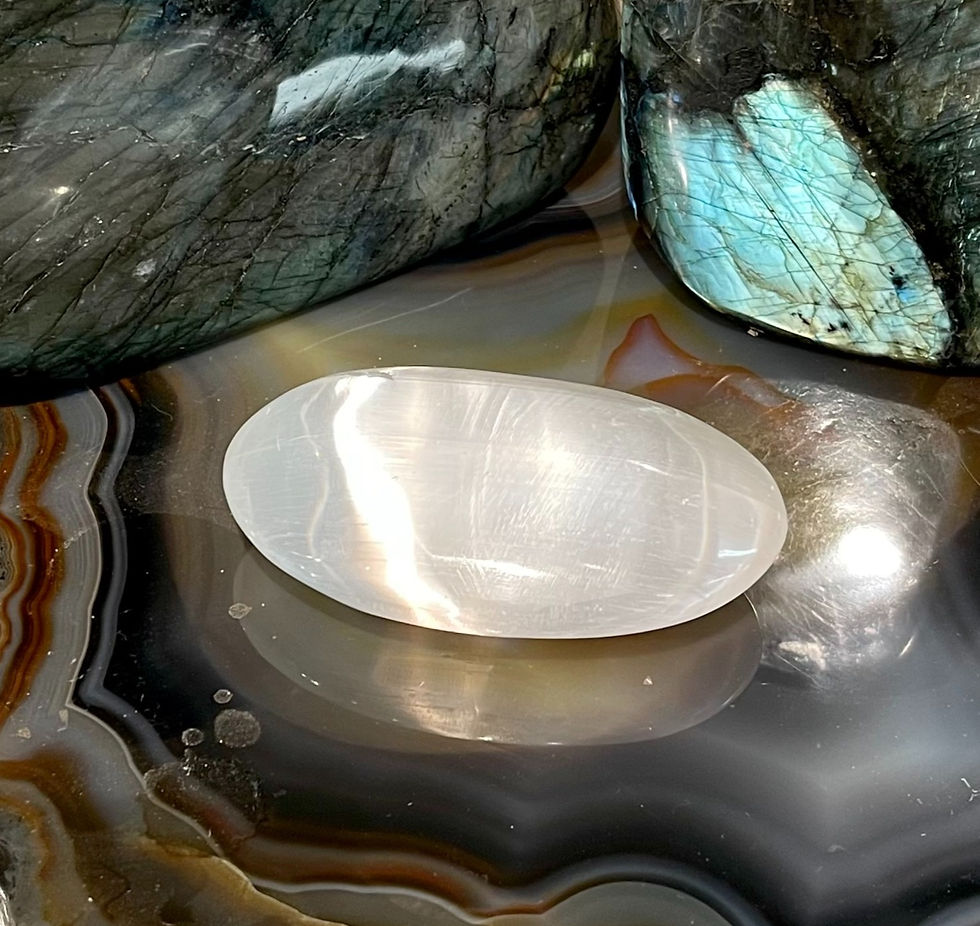 Selenite Worry Stones 10cm