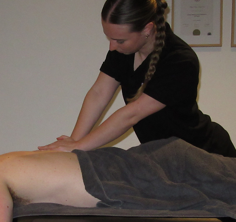 Back massage therapy session in Gisborne Victoria