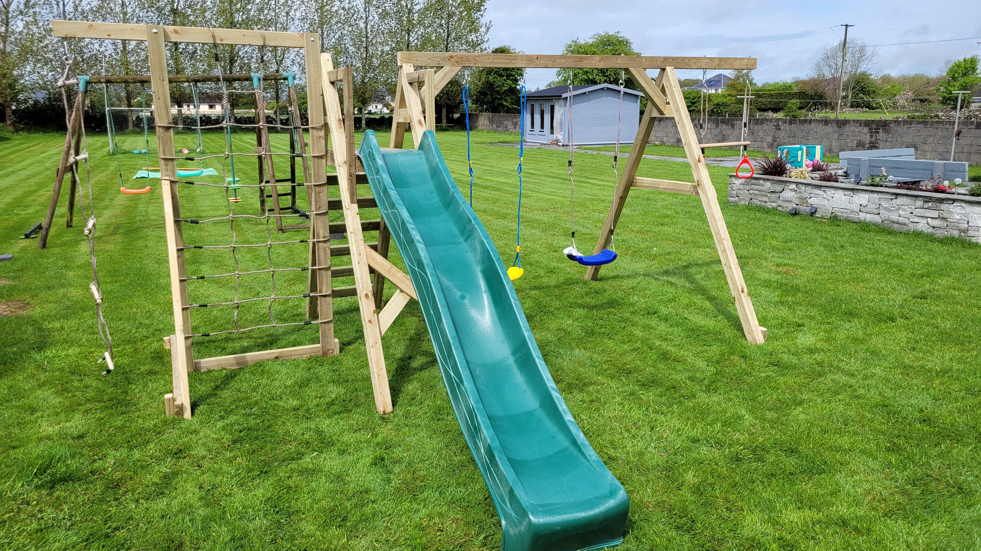 climbing frame swing and slide