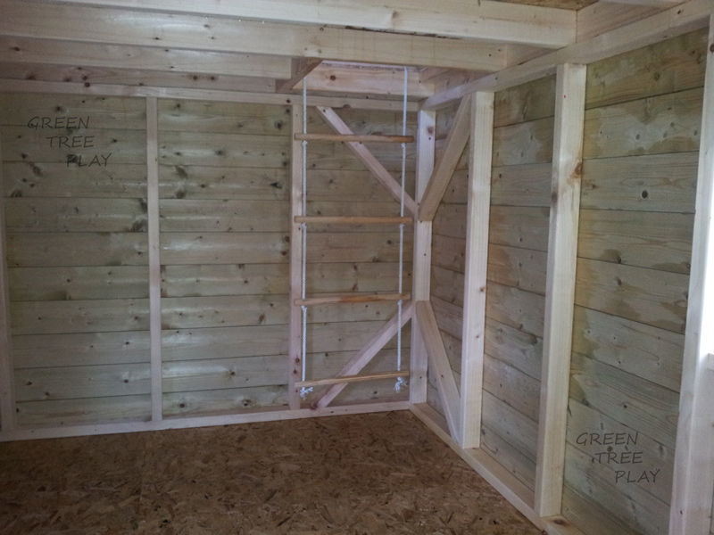 Thumbnail: large wooden playhouse, castle with storage 273