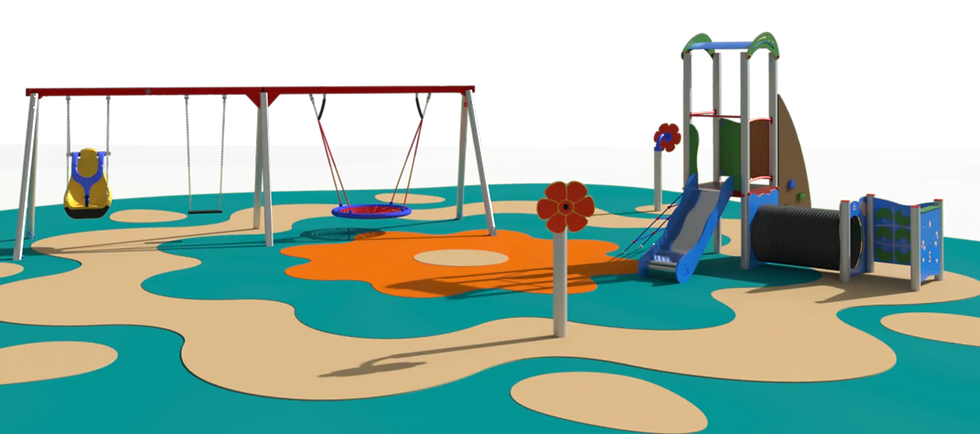 Inclusive playground for school or creche