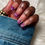 Thumbnail: Purple and Green French Tip Marble Press on Nails