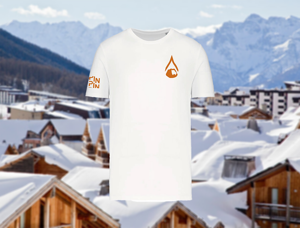Miniature : Tee-shirt 100% CÔTON BIO SKI ALPIN/SKI DE FOND