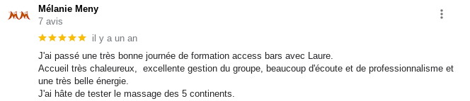 journée de formation classe access bars cauffry oise l'or douce énergéticienne, excellente gestion de groupe, écoute, bien-être, détente