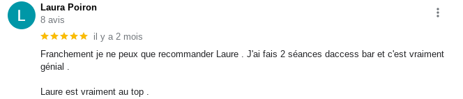 recommandation l'or douce énergéticienne, cauffry, oise, france, access bars, détente, relaxation
