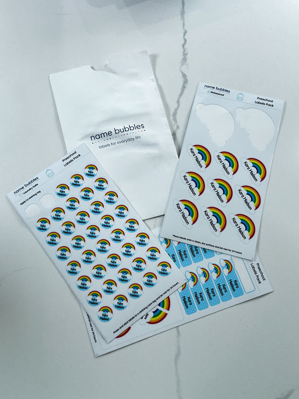 NAME LABELS FOR YOUR PRESCHOOLERS