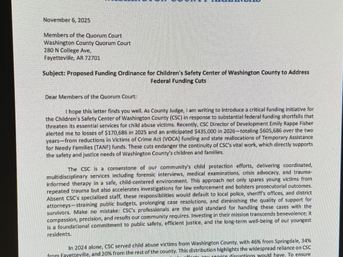 JP Coger's Washington County UPdate 11/9/25