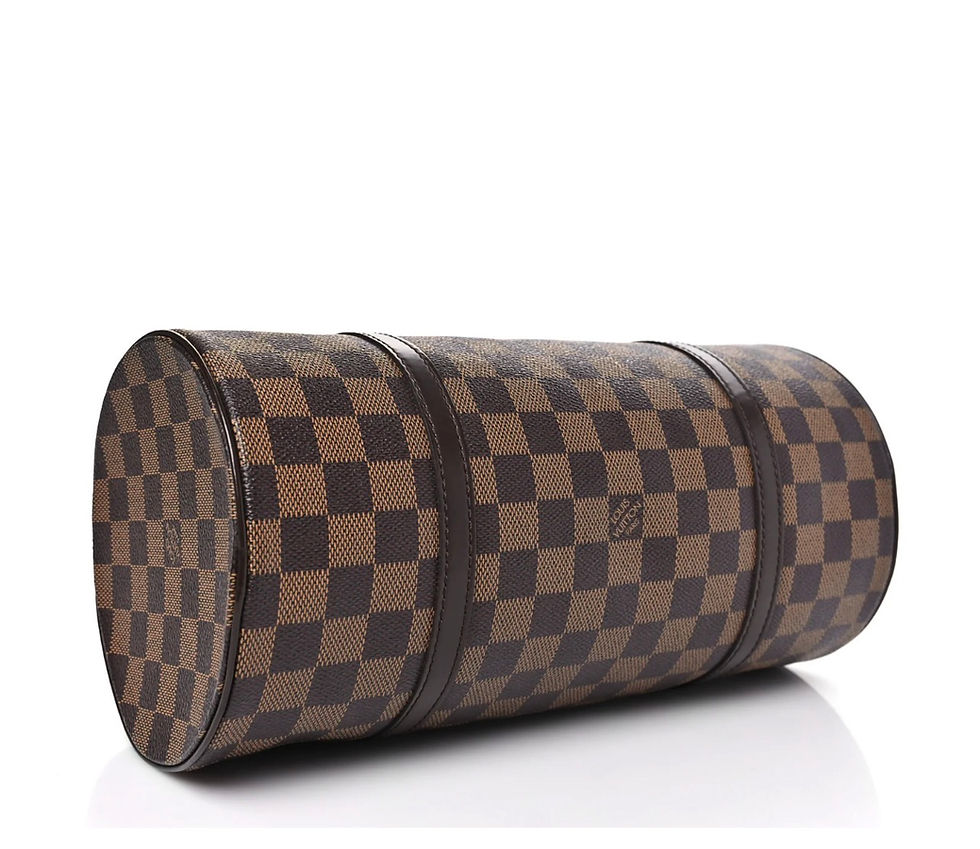 Thumbnail: Louis Vuitton Papillon 30 handbag set in Damier Ebene Canvas