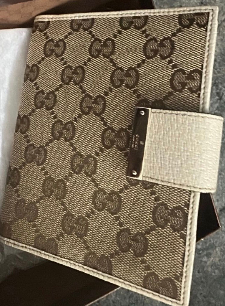 Gucci 2007 GG Vintage Canvas Agenda Planner