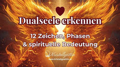 Spirituelles Hintergrundbild zum Thema Dualseele erkennen – zwei Seelen, die sich auf energetischer Ebene verbinden, symbolisiert durch Licht und kosmische Verbindung