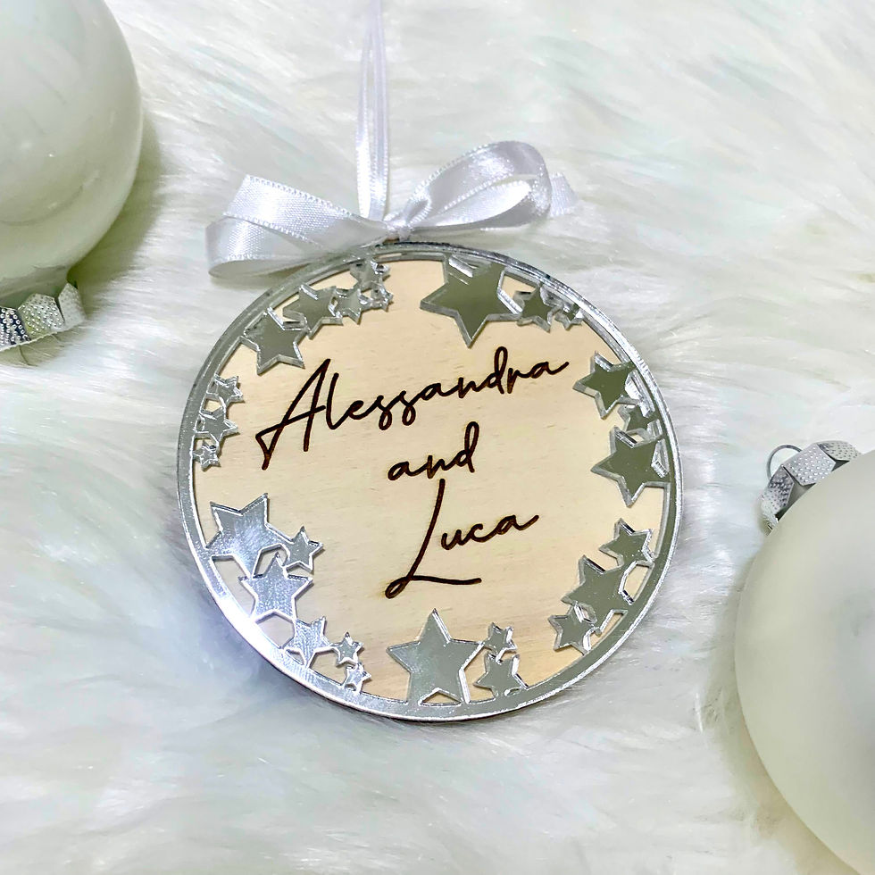 Palla con cornice stelline