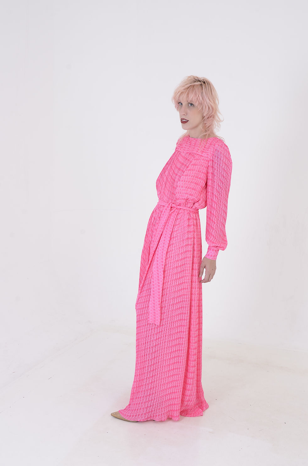 Thumbnail: L'Amor - Sweet Heart Pleated Dress - 