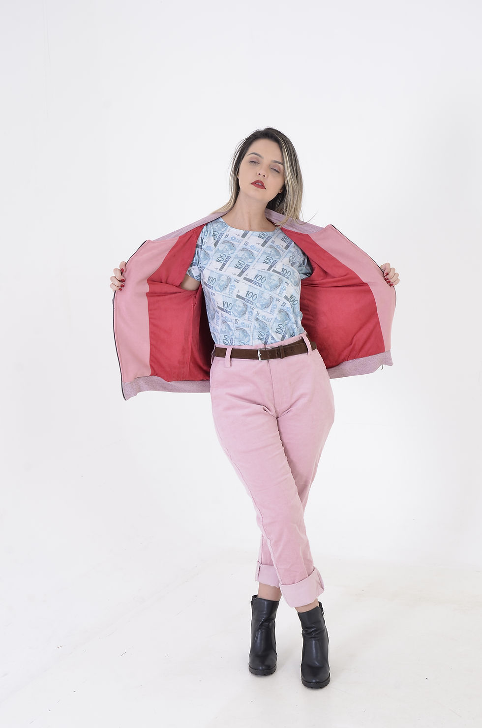Thumbnail: Pink Sued Jacket
