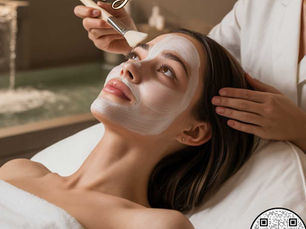 Massage liftant visage en cabine esthétique