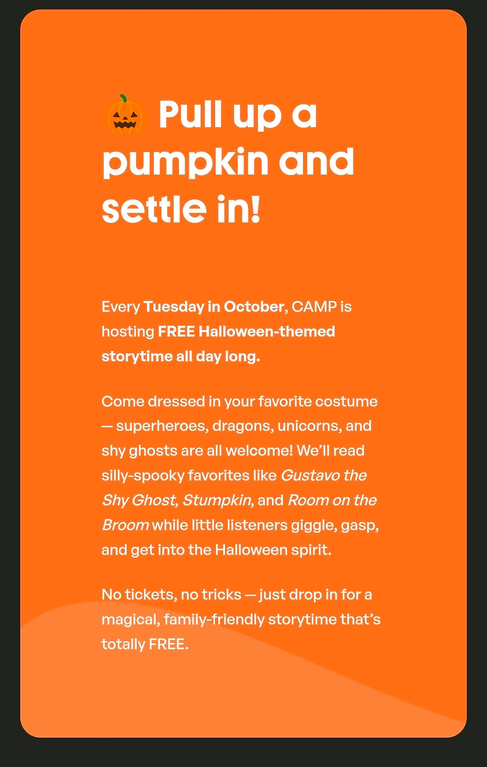 Halloween Storytime