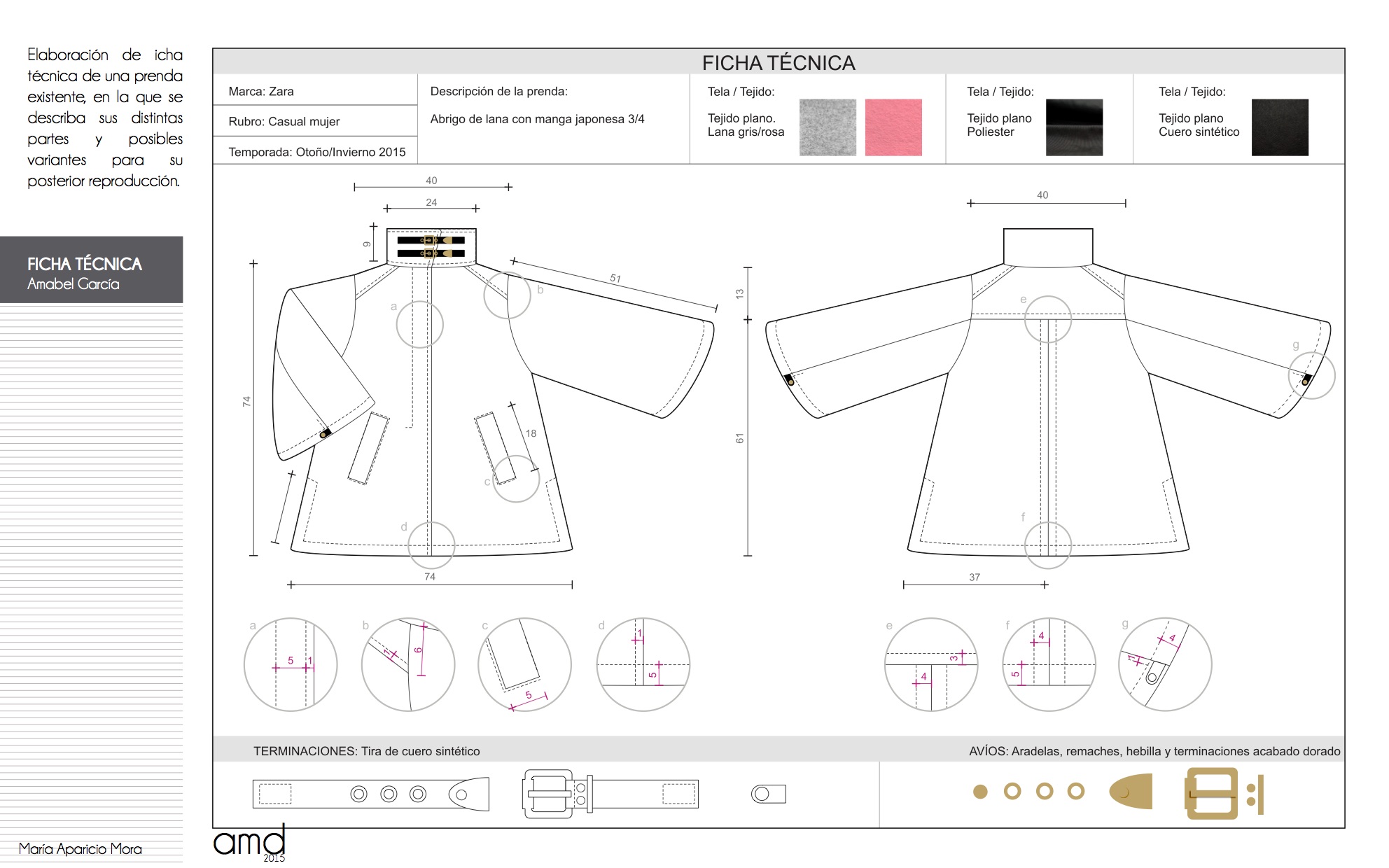 Patronaje y Fichas Técnicas | portfolio
