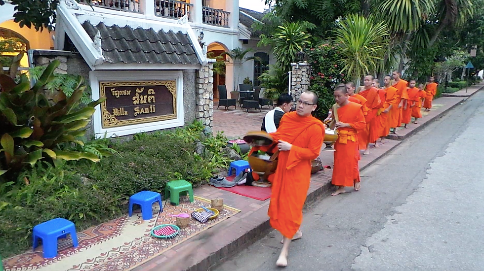 Alms Giving ceremony