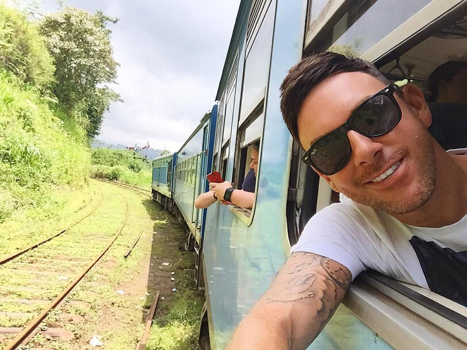 Train journey selfie!