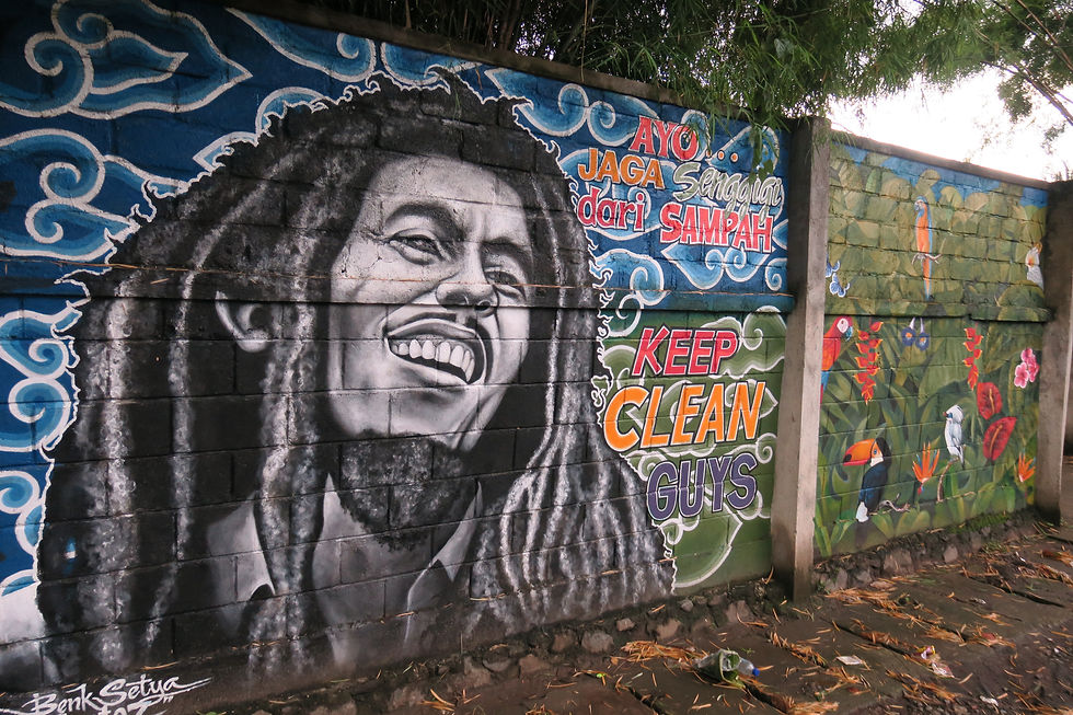 Street art in Sengiggi