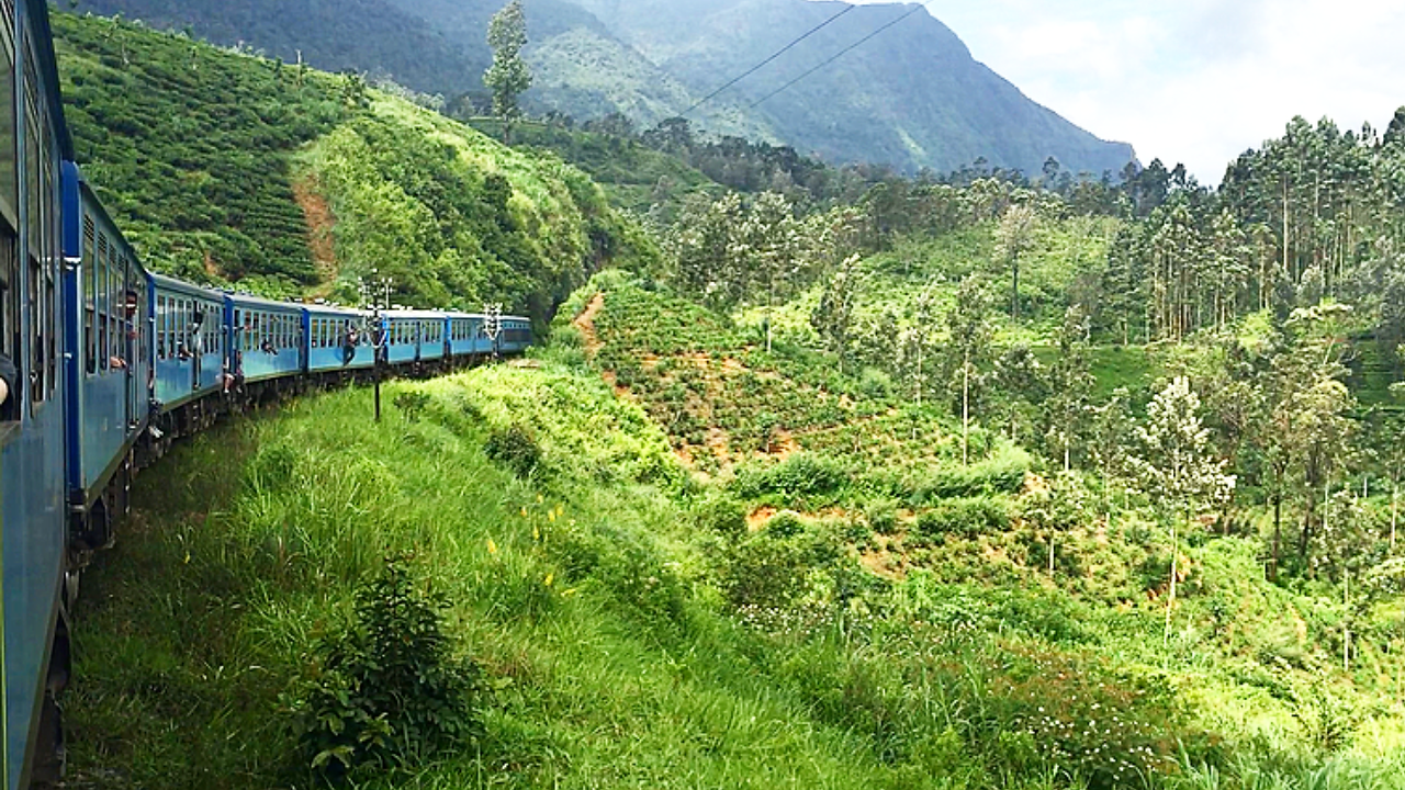 The beautiful scenery from Kandy