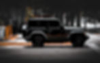 Car side profile on road