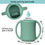 Thumbnail: Green silicone cup with text: Perfectly sized for tiny hands and mouths.