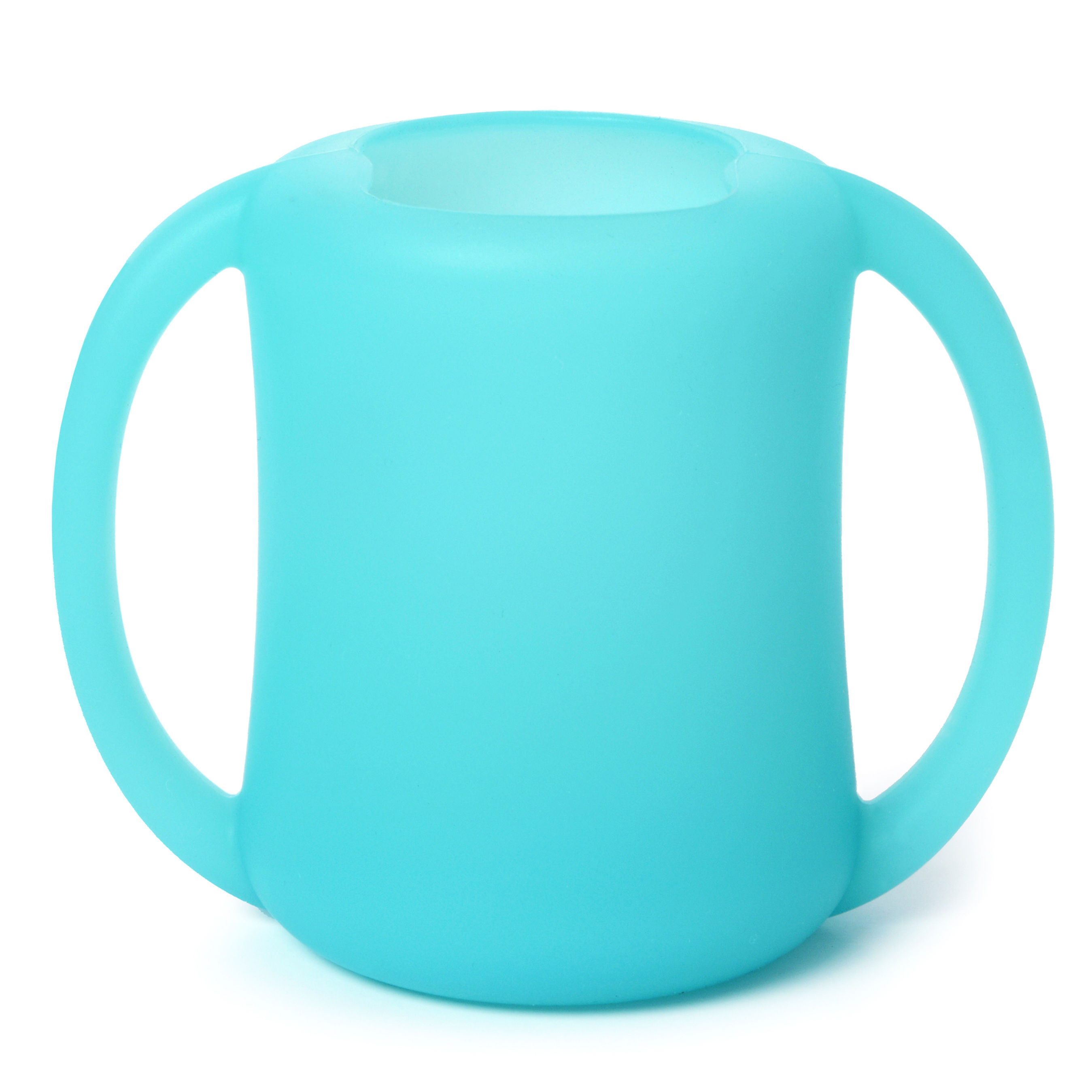 Silicone Baby & Toddler Training Cup - Clear Frosted Sea Glass