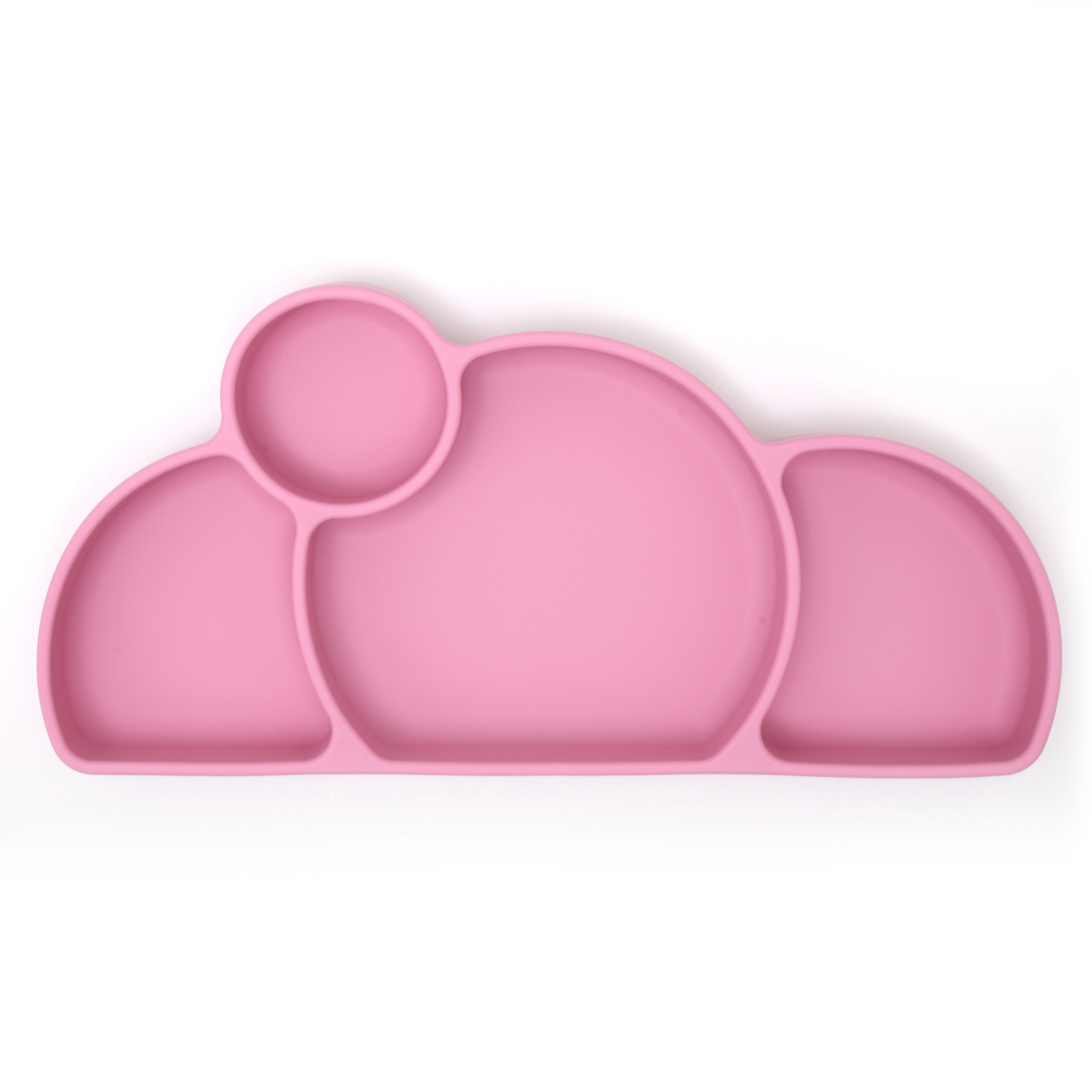 Silicone Divided Plate - Rosy Plum