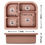 Thumbnail: Cream colored Snacktainer Travel Snack Box with size details in inches and cups