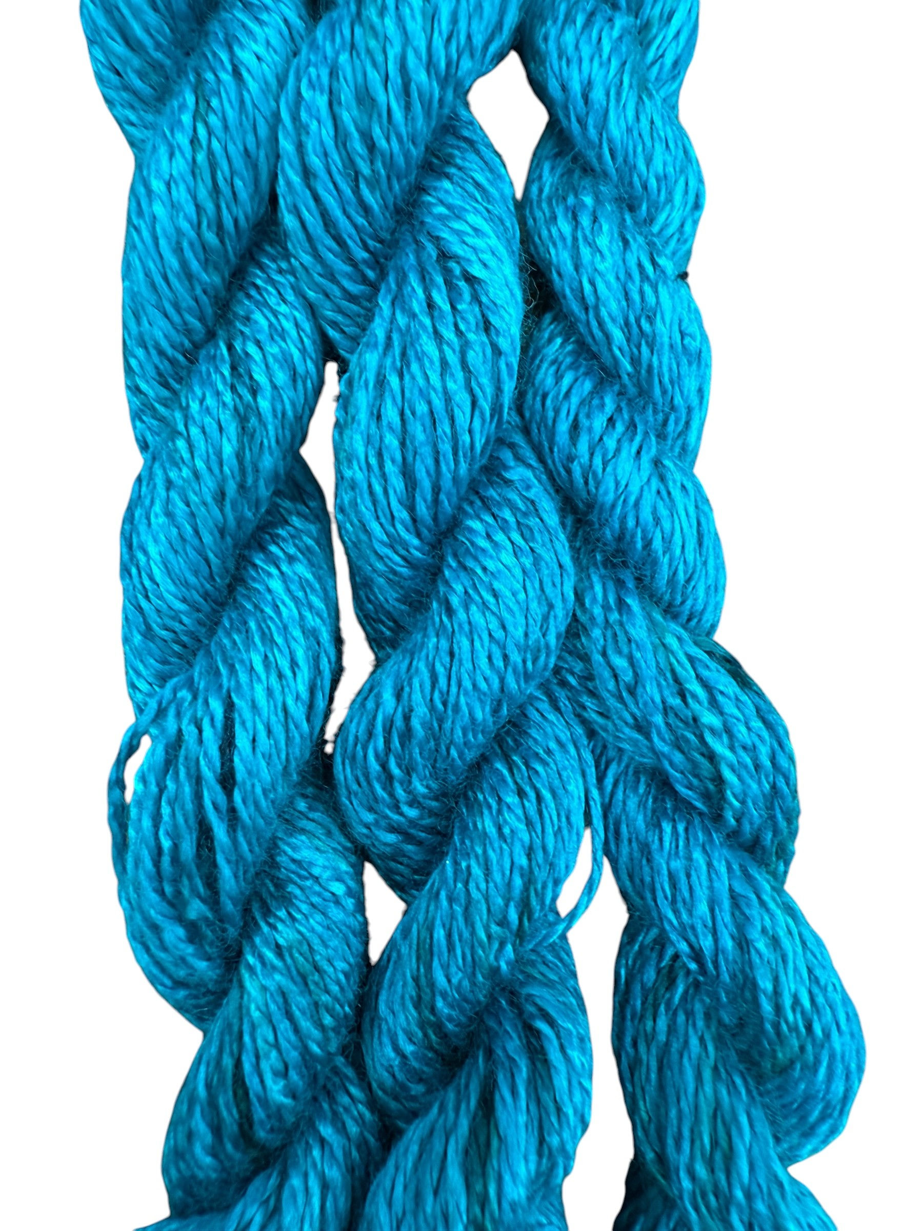 BLUE LAGOON HAND DYED BAMBOO THREAD