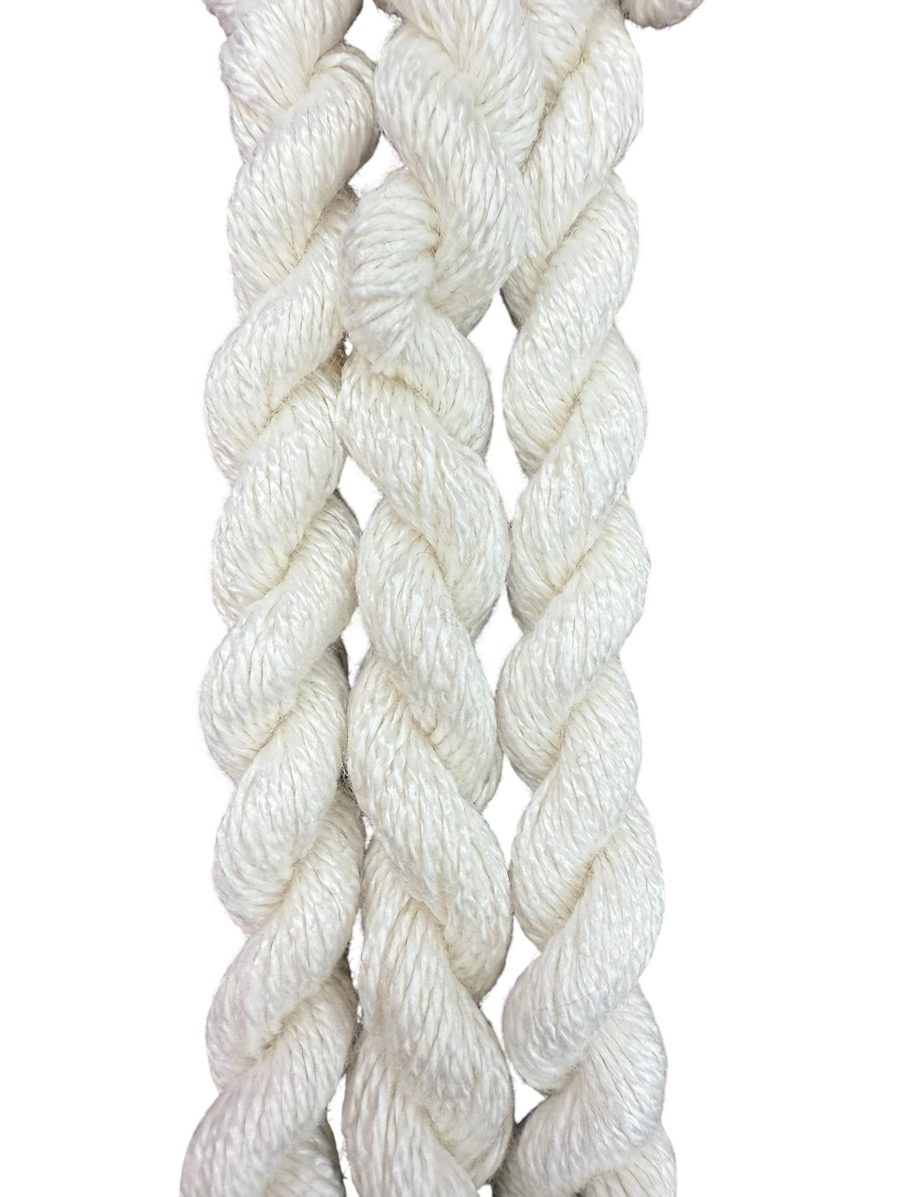 SNOW WHITE HAND DYED BAMBOO THREAD