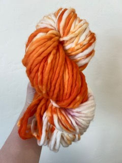 INDIE DYED CHUNKY MERINO ORANGE DREAMSICLE