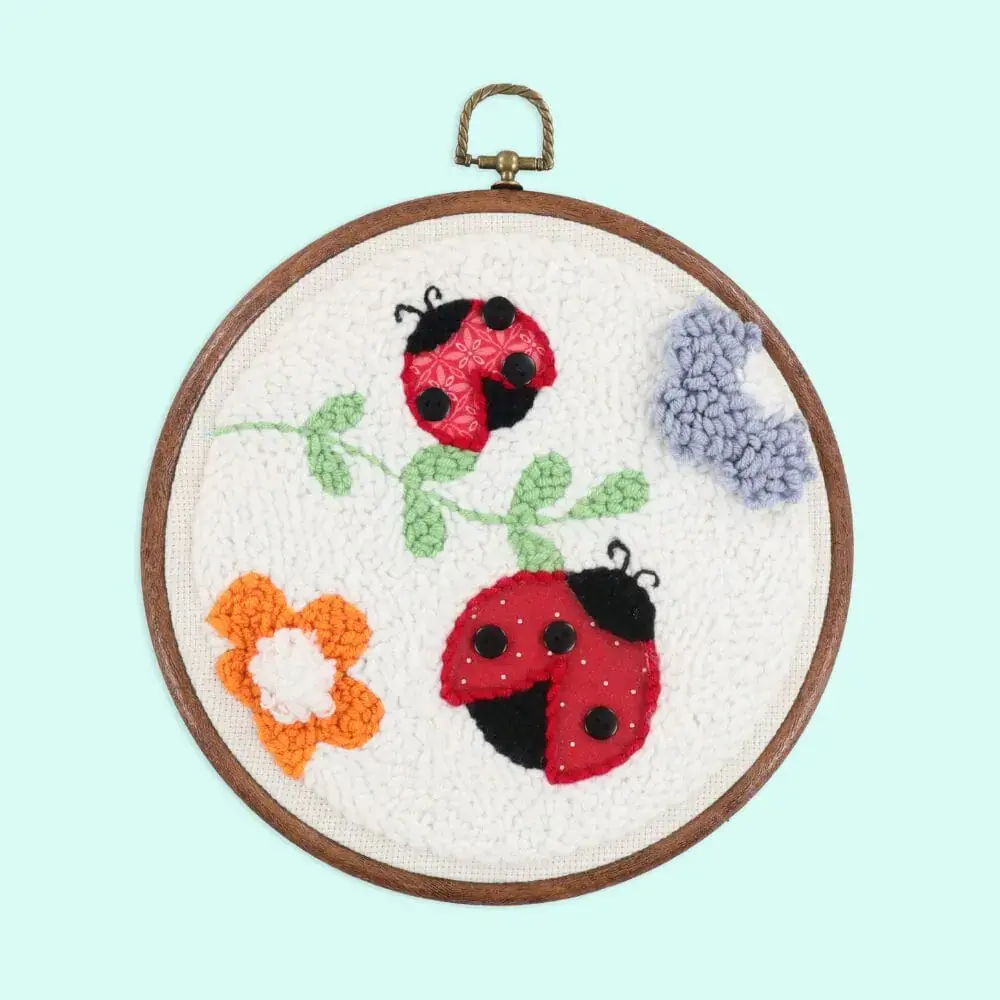 BUGS AND BLOOMS - PUNCH NEEDLE 818514026139