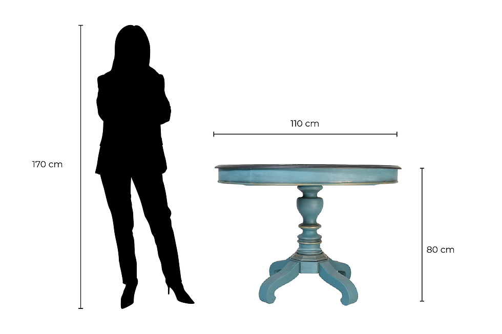 Miniatura: Mesa de Jantar Belle Époque
