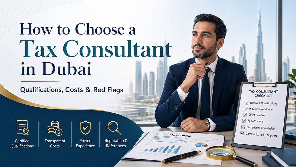 How to Choose a Tax Consultant in Dubai