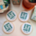 A special order for Saudia Airlines hand-stitching a bespoke embroidery piece