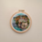 Schönbühel Castle travel gifts hand-stitching a bespoke embroidery piece