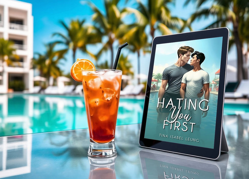 Hasalynx Press's Brand Author Tina Isabel Leung's Gay Romance Enemies to Lovers Book Hating You First