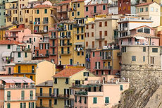 Colorful stacked houses in Manarola, Cinque Terre