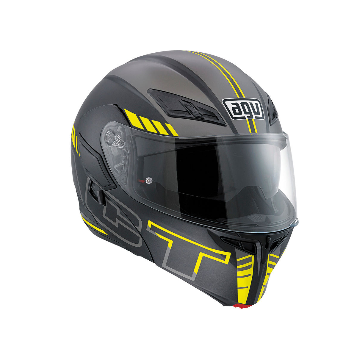AGV Compact SEATTLE MATT BLACK-SILVER-YELLOW FLUO