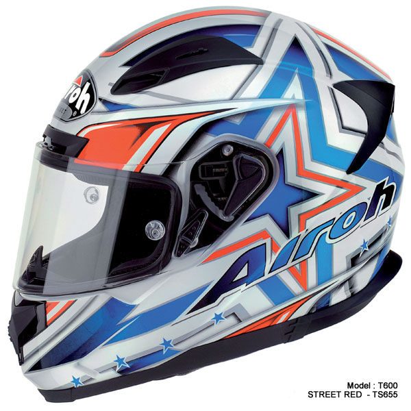 Airoh T600 Street Red Gloss